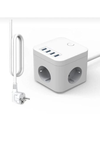 Cata Ct-3002 3'lü Soket 1.5 metre 4'lü USB Kablolu Çiftli Akım Korumalı Priz