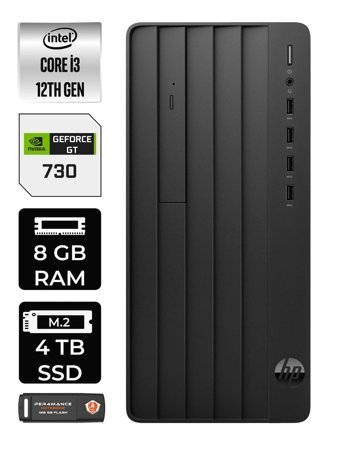 HP Pro Tower 400 G9 6U3M9EA Harici GeForce GT 730 4 GB Intel Core i7 12700 8 GB Ram 4 TB SSD Tower Windows 11 Home Masaüstü Bilgisayar + PER4 BELLEK