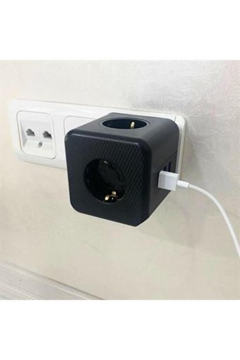 Sanec 3'lü Soket 3'lü USB Kablosuz Çiftli Akım Korumalı Priz