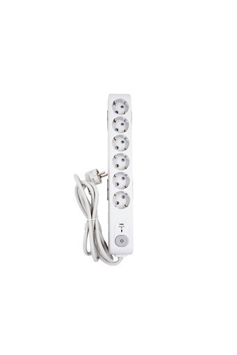 Vi̇ko Multi-Let 90117631 6'lı Soket 1.5 metre Kablolu Tekli 1050 J Akım Korumalı Priz