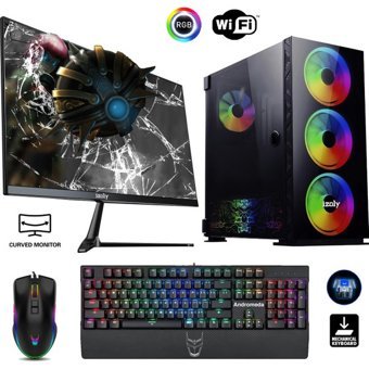 Izoly WARBAND Harici GeForce RTX 2060 Super Intel Core i5 10400F 16 GB Ram 512 GB SSD Tower FreeDos 24 inç Monitörlü Masaüstü Bilgisayar