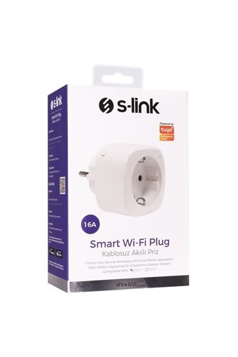 S-Link Sl-05 Tekli Soket Kablosuz Tekli Akım Korumalı Priz