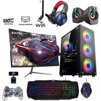 Izoly K303 Harici GeForce RTX 3060 Ti Intel Core i7 860 16 GB Ram 256 GB SSD Tower FreeDos 24 inç Monitörlü Masaüstü Bilgisayar