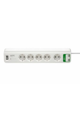 Apc By Schneider Electric Pm5U-Gr 5'li Soket 1.83 metre 2'li USB Kablolu Tekli 918 J Akım Korumalı Priz