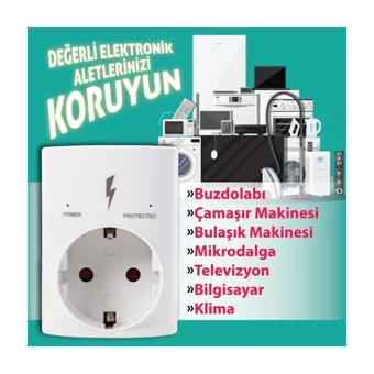 Ucomen Pa-Gej-01Sd Tekli Soket Kablosuz Tekli Akım Korumalı Priz