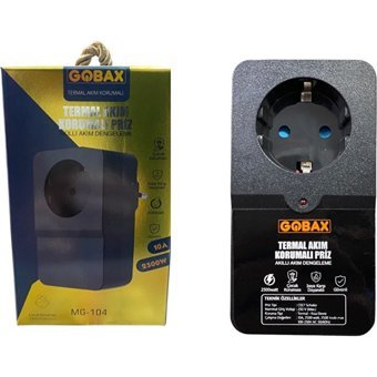 Gobax Mg-104 Tekli Soket Kablosuz Tekli Akım Korumalı Priz