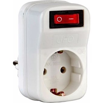 Ufo Electric Tekli Soket Kablosuz Tekli 150 J Akım Korumalı Priz