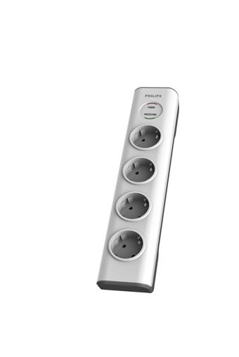 Philips Spn7040Wa 4'lü Soket 2 metre Kablolu Çiftli 600 J Akım Korumalı Priz