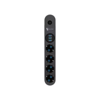Fulltech Ftr-01 3'lü Soket 2 metre 3'lü USB Kablolu Çiftli Akım Korumalı Priz