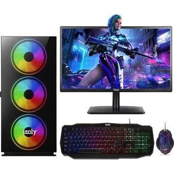 Izoly ELEVEN Harici GeForce GT 740 Intel Core i7 860 8 GB Ram 128 GB SSD Tower FreeDos 22 inç Monitörlü Masaüstü Bilgisayar