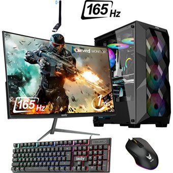 Izoly GLOOM Harici GeForce RTX 3060 Ti Intel Core i3 12100F 16 GB Ram 512 GB SSD Tower FreeDos 24 inç Monitörlü Masaüstü Bilgisayar