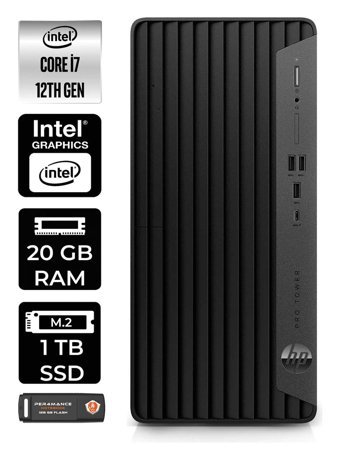 HP Pro Tower 400 G9 6U3M9EA Dahili Intel UHD Graphics Intel Core i7 12700 20 GB Ram 1 TB SSD Tower Windows 11 Pro Masaüstü Bilgisayar + PER4 BELLEK