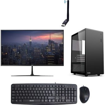 Izoly M110 GLASS X Harici GeForce RTX 3060 Ti Intel Core i5 3470 16 GB Ram 256 GB SSD Tower FreeDos 22 inç Monitörlü Masaüstü Bilgisayar