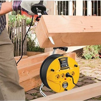 Cat Pro Sgs Pro Kalın Topraklı Akım Korumalı 4'lü 50 m Makaralı Uzatma Kablolu Priz Çok Renkli