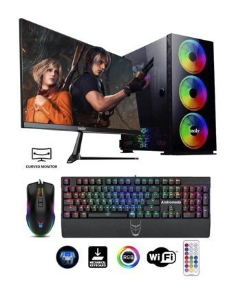 Izoly Ancient X Harici GeForce GTX 1660 Super Intel Core i5 10400F 16 GB Ram 512 GB SSD Tower FreeDos 24 inç Monitörlü Masaüstü Bilgisayar