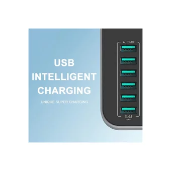 Xyanling Kalın Topraklı Anahtarlı 3'lü 6 m USB Uzatma Kablolu Priz Çok Renkli