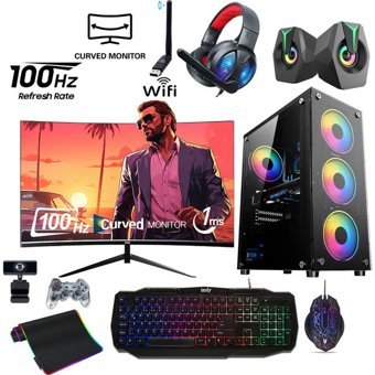 Izoly SHADOWLESS Harici GeForce GT 740 Intel Core i7 860 8 GB Ram 256 GB SSD Tower FreeDos 24 inç Monitörlü Masaüstü Bilgisayar
