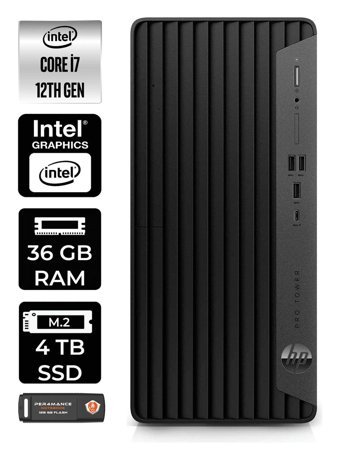 HP Pro Tower 400 G9 6U3M9EA Dahili Intel UHD Graphics Intel Core i7 12700 36 GB Ram 4 TB SSD Tower Windows 11 Home Masaüstü Bilgisayar + PER4 BELLEK