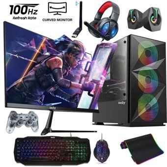 Izoly N12X Harici GeForce GT 740 Intel Core i5 3470 16 GB Ram 256 GB + 1 TB SSD Tower FreeDos 24 inç Monitörlü Masaüstü Bilgisayar
