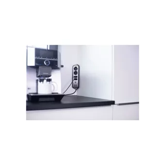 Brennenstuhl Estilo 250 W Kalın Topraklı Akım Korumalı 3'lü 2 m USB Uzatma Kablolu Priz Siyah