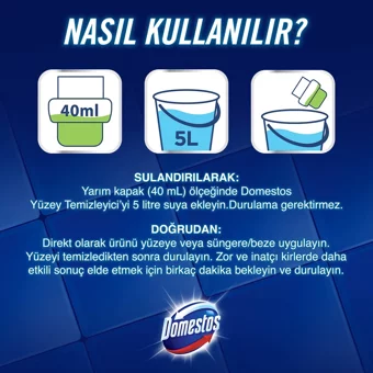 Domestos Bahar Çiçekleri Kokulu Yüzey Temizleyici 1.5 lt