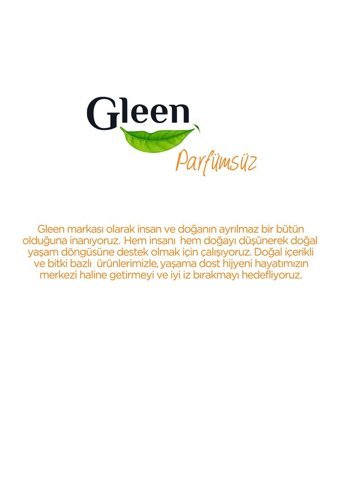 Gleen Organik İçerikli Vegan Parfümsüz Yüzey Temizleyici 1 lt