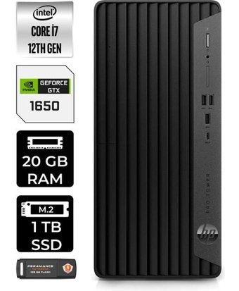 HP Pro Tower 400 G9 6U3M9EAP368 Harici GeForce GTX 1650 Intel Core i7 12700 20 GB Ram 1 TB SSD Tower Windows 11 Home Masaüstü Bilgisayar + PER4 BELLEK