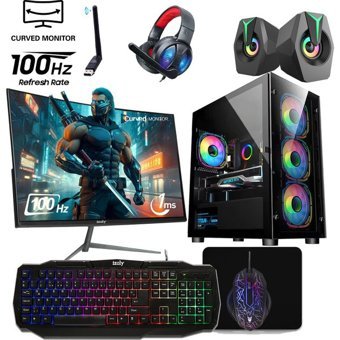 Izoly FP MGZ Harici Radeon RX 550 Intel Core i5 3470 16 GB Ram 512 GB SSD Tower FreeDos 24 inç Monitörlü Masaüstü Bilgisayar