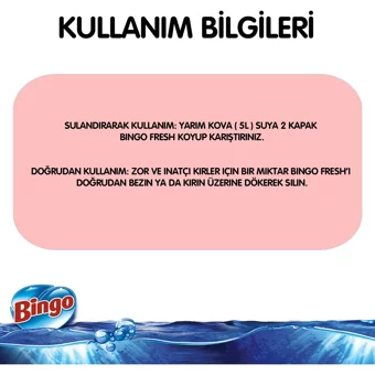 Bingo Lovely Fresh Yüzey Temizleyici 4x2.5 lt
