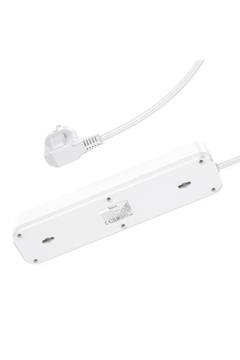 Westus Kalın Topraklı Akım Korumalı 4'lü 8 m USB Uzatma Kablolu Priz Beyaz