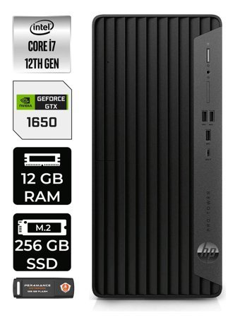 HP Pro Tower 400 G9 6U3M9EA Harici GeForce GTX 1650 Intel Core i7 12700 12 GB Ram 256 GB SSD Tower FreeDos Masaüstü Bilgisayar + PER4 BELLEK