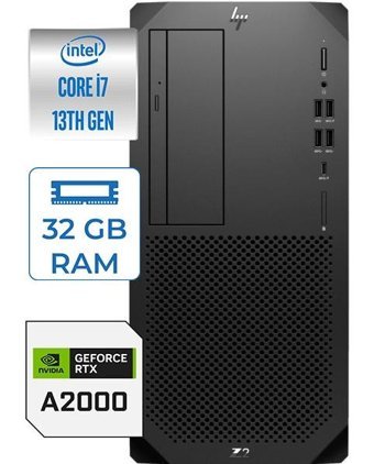 HP WS Z2 G9 88T1N3EA06 Harici GeForce RTX A2000 Intel Core i7 14700K 32 GB Ram DDR5 4 TB SSD Tower Windows 11 Pro Masaüstü Bilgisayar