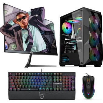 Izoly KADABRA X Harici Radeon RX 580 Intel Core i5 12400F 16 GB Ram 256 GB SSD Tower FreeDos 24 inç Monitörlü Masaüstü Bilgisayar