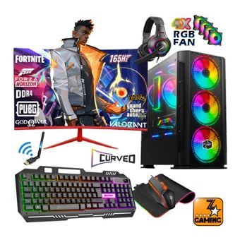 Zeiron ICARİS X7 Harici GeForce RTX 3060 AMD Ryzen 5 3600 16 GB Ram 512 GB + 1 TB SSD Tower FreeDos 23.8 inç Monitörlü Masaüstü Bilgisayar