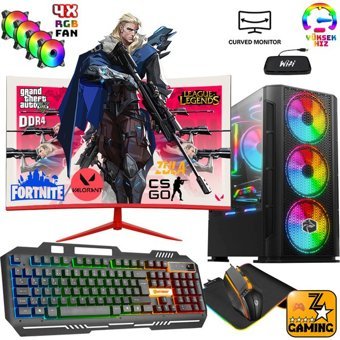 Zeiron DPX33 Harici GeForce GTX 1660 AMD Ryzen 5 3600 16 GB Ram DDR4 512 GB SSD Tower FreeDos 27 inç Monitörlü Masaüstü Bilgisayar