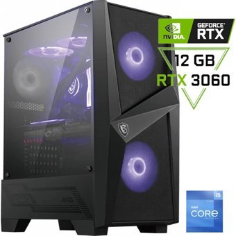 Pcbox Harici GeForce RTX 3060 Intel Core i5 12400F 16 GB Ram DDR4 1 TB SSD Tower FreeDos Masaüstü Bilgisayar