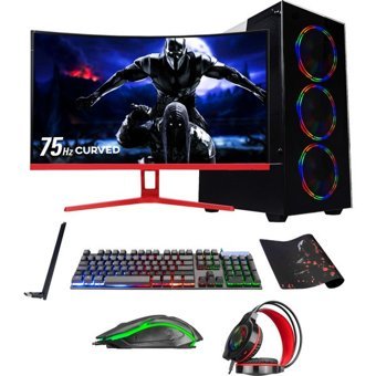 Ramtech DG257 Dahili Intel HD Graphics Intel Core i5 650 8 GB Ram 500 GB HDD + 128 GB SSD Tower FreeDos 27 inç Monitörlü Masaüstü Bilgisayar