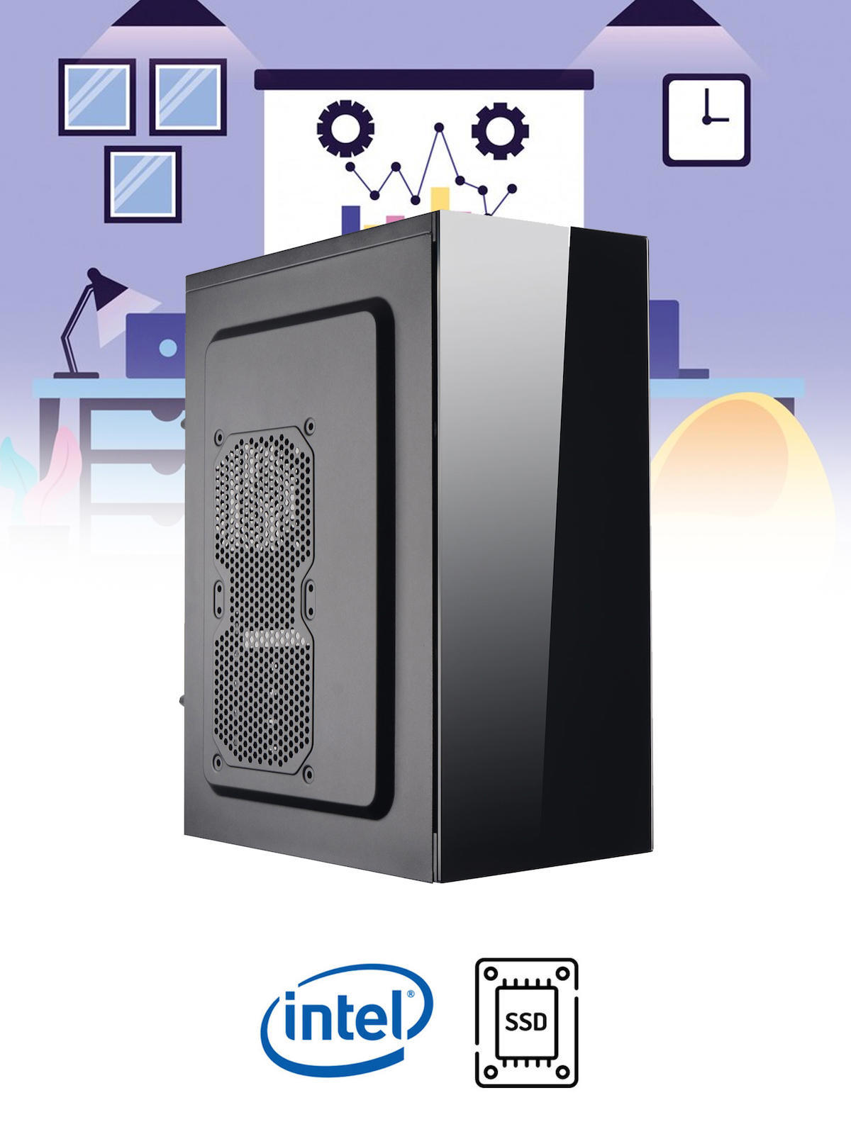 Ramtech WORKForce WF404 Harici GeForce RTX 3060 Ti Intel Core i5 3470 16 GB Ram DDR3 320 GB HDD + 128 GB SSD Tower FreeDos Masaüstü Bilgisayar
