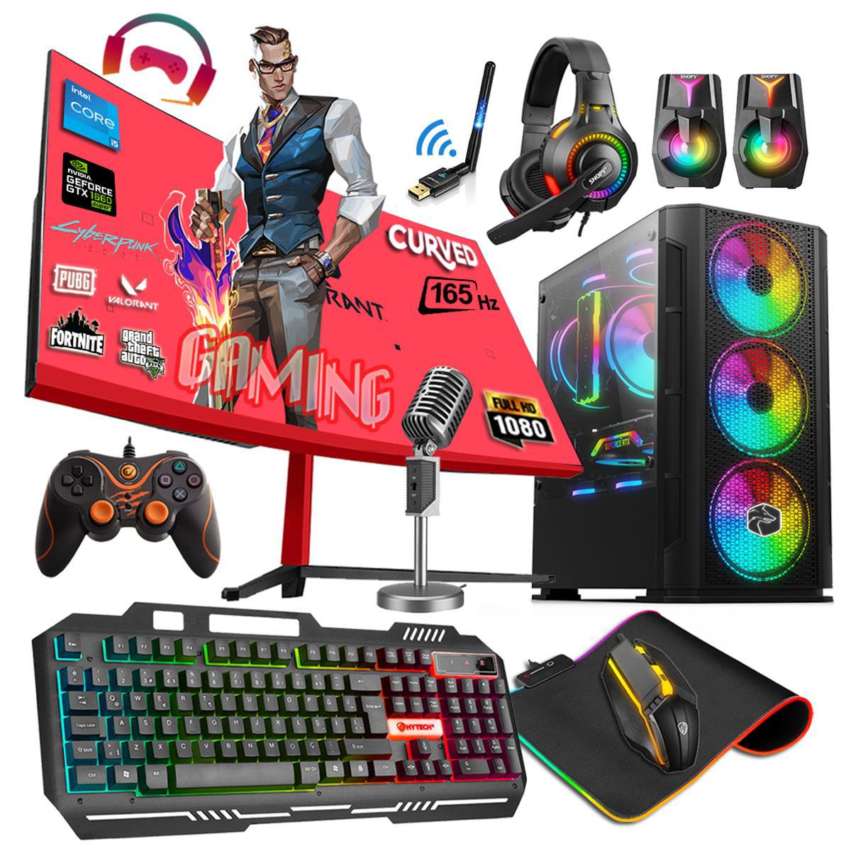 Zeiron GALAXY Harici GeForce GTX 1660 Super Intel Core i5 10400F 16 GB Ram DDR4 512 GB SSD Tower FreeDos Masaüstü Bilgisayar