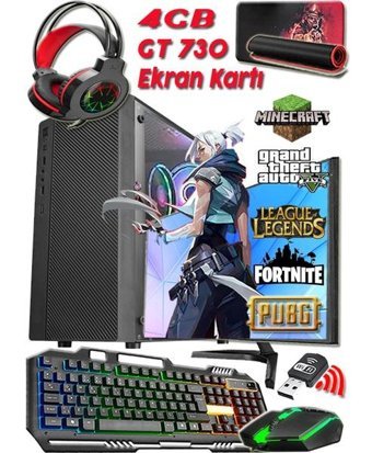 Warbox JETT EKO Harici GeForce GT 730 Intel Core i5 2400 8 GB Ram 250 GB HDD + 128 GB SSD Tower FreeDos 19.5 inç Monitörlü Masaüstü Bilgisayar