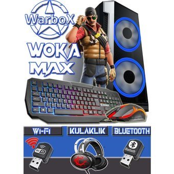 Warbox YORU MAX Harici Radeon R7 240 Intel Core i7 2600 16 GB Ram 250 GB HDD + 256 GB SSD Tower FreeDos Masaüstü Bilgisayar