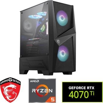 MSI R57600X-4070Tİ Harici GeForce RTX 3060 Ti AMD Ryzen 5 7600X 32 GB Ram DDR5 1 TB SSD Tower Windows 11 Pro Masaüstü Bilgisayar