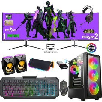 Xaser XSR734 Harici Radeon RX 550 Intel Core i5 3470 16 GB Ram 256 GB SSD Tower FreeDos 24 inç Monitörlü Masaüstü Bilgisayar