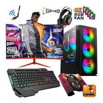 Zeiron ICARİS X9 Harici GeForce RTX 3060 AMD Ryzen 5 3600 16 GB Ram 1 TB SSD Tower FreeDos 23.8 inç Monitörlü Masaüstü Bilgisayar