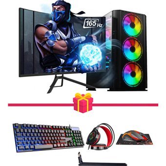 Ramtech DGX51 Pro Harici GeForce RTX 3060 Ti AMD Ryzen 5 3600 8 GB Ram 512 GB SSD Tower FreeDos 24 inç Monitörlü Masaüstü Bilgisayar