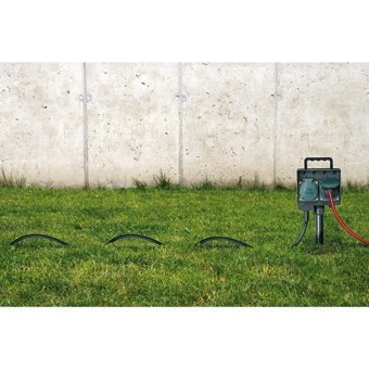 Brennenstuhl Socket Outlet With Earth Rod IP44 Kalın Topraklı Anahtarlı 8'li 8 m Uzatma Kablolu Priz Mavi