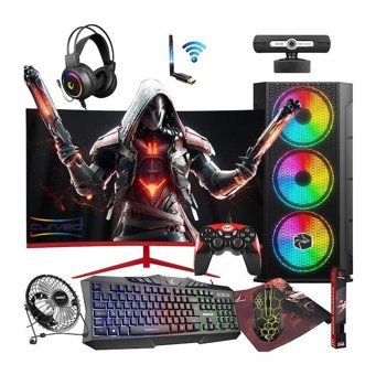 Zeiron AFX35 Harici Radeon RX 550 AMD Ryzen 5 3600 16 GB Ram 256 GB + 1 TB SSD Tower FreeDos 23.8 inç Monitörlü Masaüstü Bilgisayar