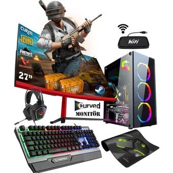 Zeiron OX20 Harici GeForce GT 730 Intel Core i5 3470 8 GB Ram 320 GB HDD + 512 GB SSD Tower FreeDos 27 inç Monitörlü Masaüstü Bilgisayar