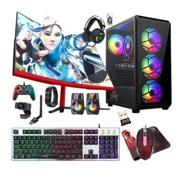 Turbox TX5195 Harici GeForce GT 740 Intel Core i5 750 16 GB Ram 256 GB SSD Tower FreeDos 23.6 inç Monitörlü Masaüstü Bilgisayar