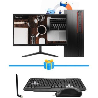Ramtech WORKForce WF374 Harici GeForce RTX 3060 Ti Intel Core i5 4590 8 GB Ram 128 GB SSD Tower FreeDos 19.5 inç Monitörlü Masaüstü Bilgisayar